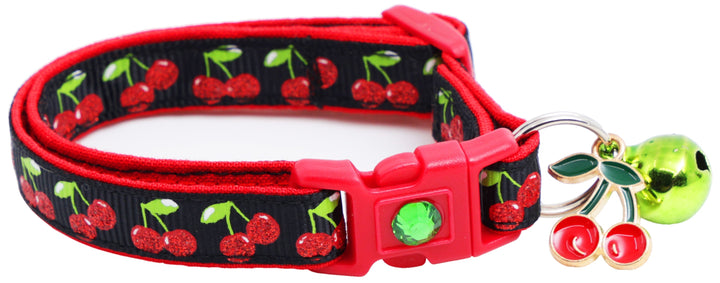 Cherries Breakaway Cat Collar Pugs2Persians
