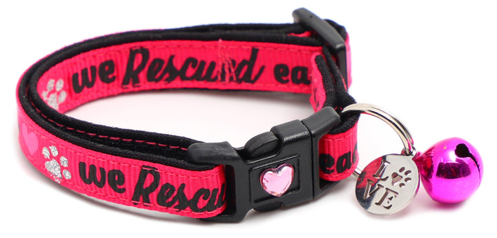 We Rescued Each Other Breakaway Cat Collar Pugs2Persians