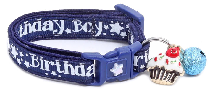 Birthday Boy Breakaway Cat Collar Pugs2Persians