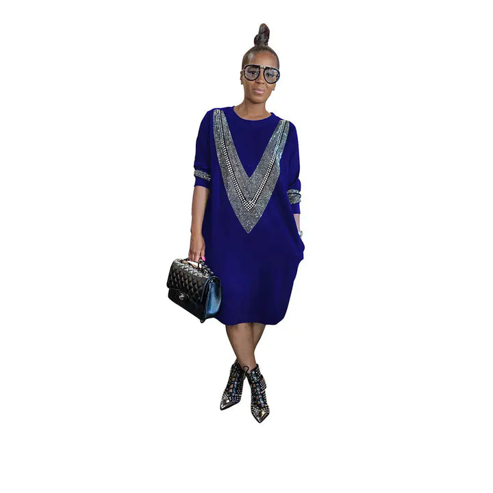 YZ1224 Women's Casual Loose Dress for Fall/Winter My Store