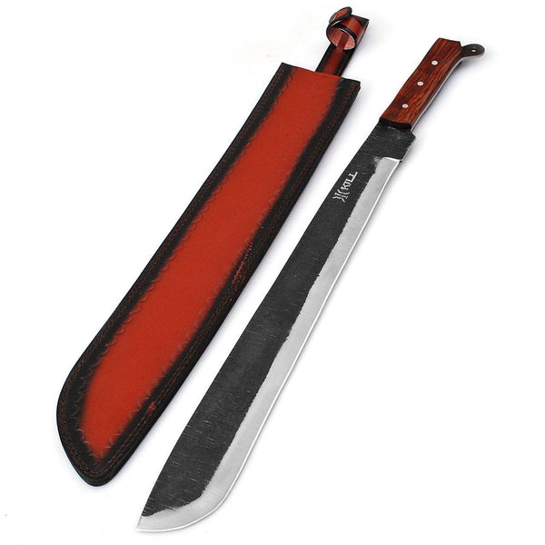 Voorhees Extra Long Carbon Steel Full Tang Outdoor Bush Machete-0