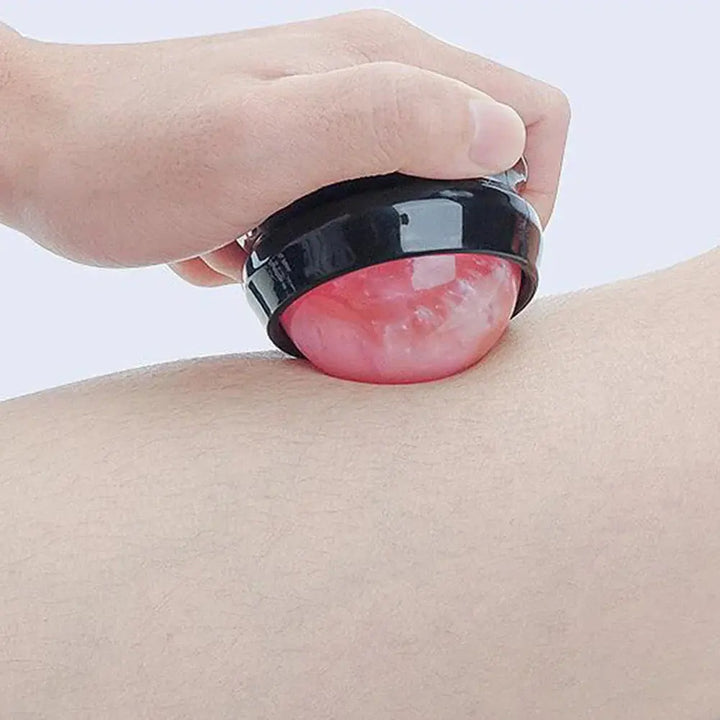 Manual Massage Roller Ball Full Body Therapy Tool Pink-1