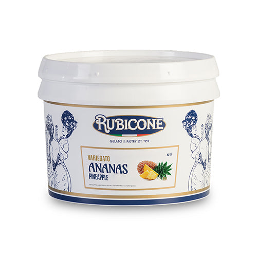 Pineapple Sundae Dessert Topping - 3 KG Bucket - Pineapple Variegate - Rubicone Canada-1