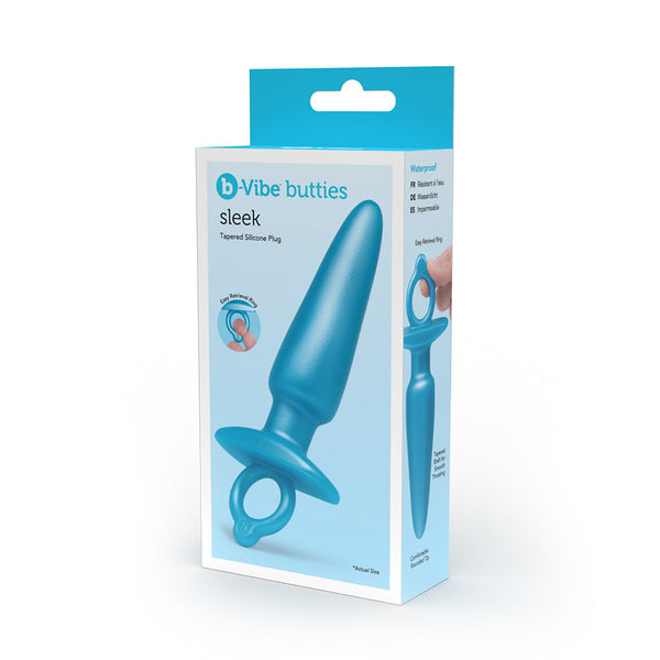 b-Vibe Butties Sleek Tapered Silicone Plug-0
