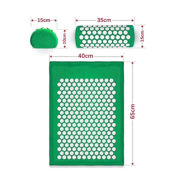 Acupressure Massage Mat and Pillow Set for Pain Relief-2