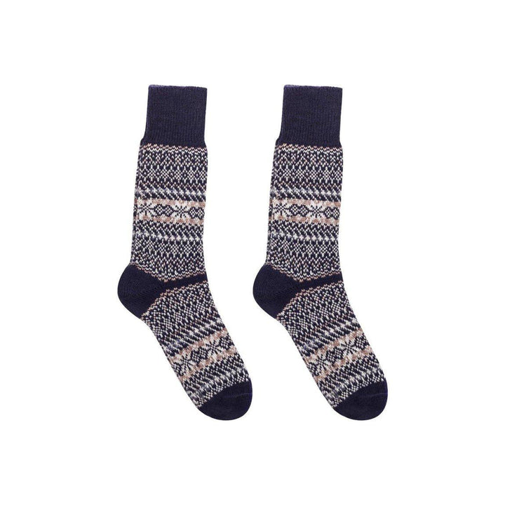 Nordic Socks Merino Wool in PERFORM™ (Sigrid - Navy) - Unisex Nordic Wools