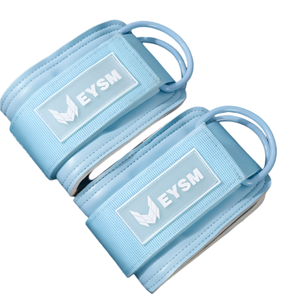 Ankle Buckle Fitness Rope Back Kick Assist Belt [Pair] - Blue-0