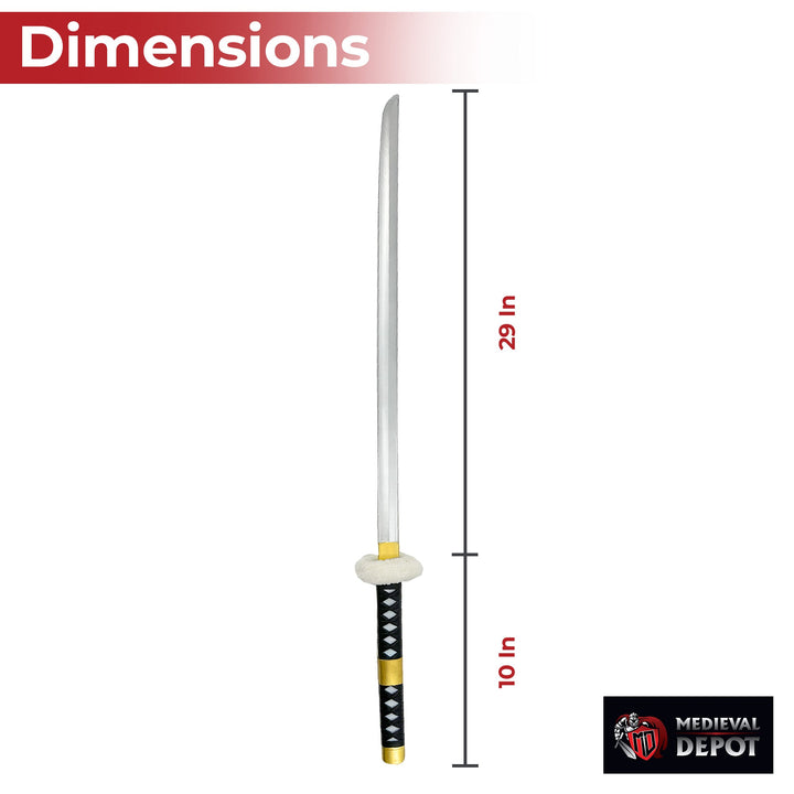 One Piece Trafalgar Law Kikoku Katana Foam Sword With Scabbard-1