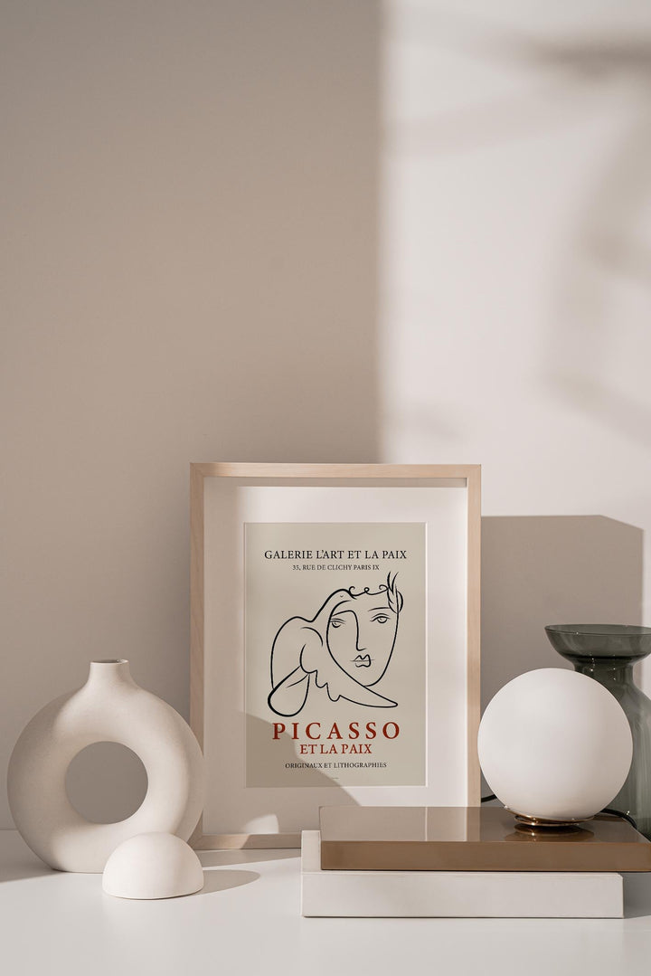Picasso Man and Dove Poster-3