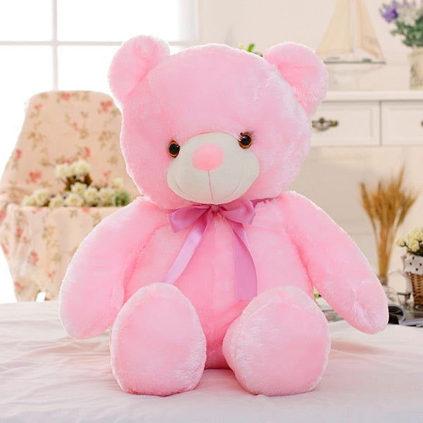 32-50cm Luminous Creative Light Up LED Teddy Bear Stuffed Animals Plush Toy Colorful Glowing Teddy Bear Christmas Gift for Kid-3