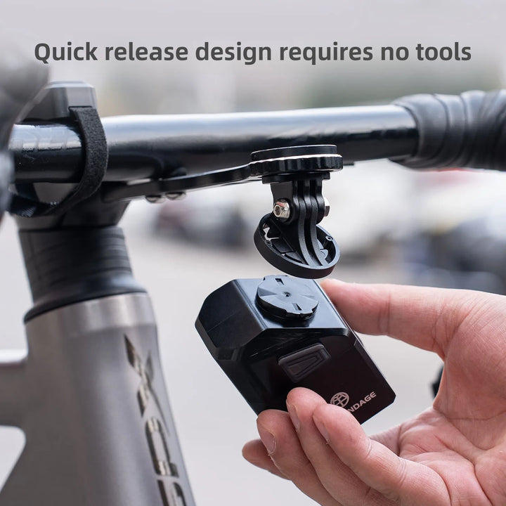 1000 Lumen USB Rechargeable Front Bike Light 5000mAh Set 2 Black-2