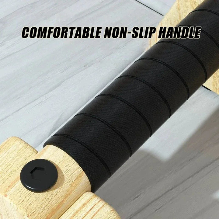50cm Wooden Push-Up Bars Beech Wood Brown-4