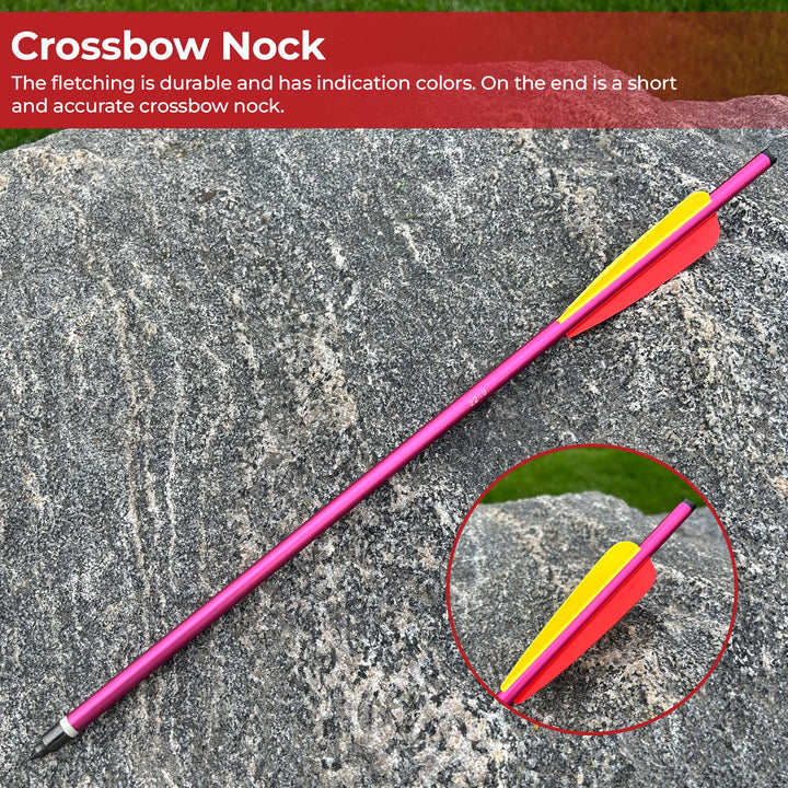 Survival Arrow Equipment Aluminum Red 16 Inch Set of Six-4