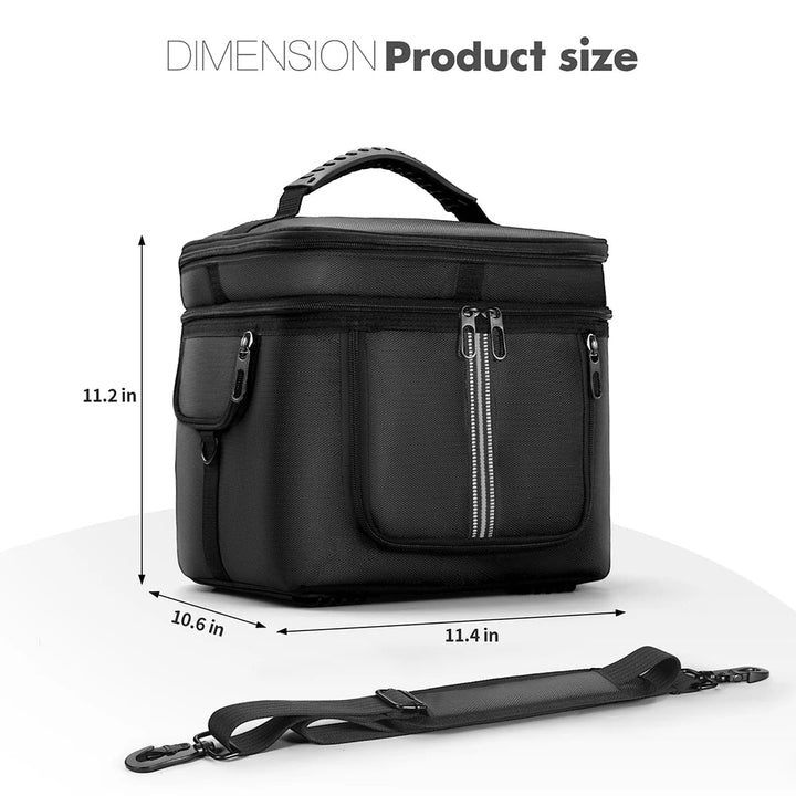 Portable Power Station Bag Waterproof Protective Case with Shoulder Strap & Handle for Ecoflow River 2 Pro & Ecoflow River 2 Max-5