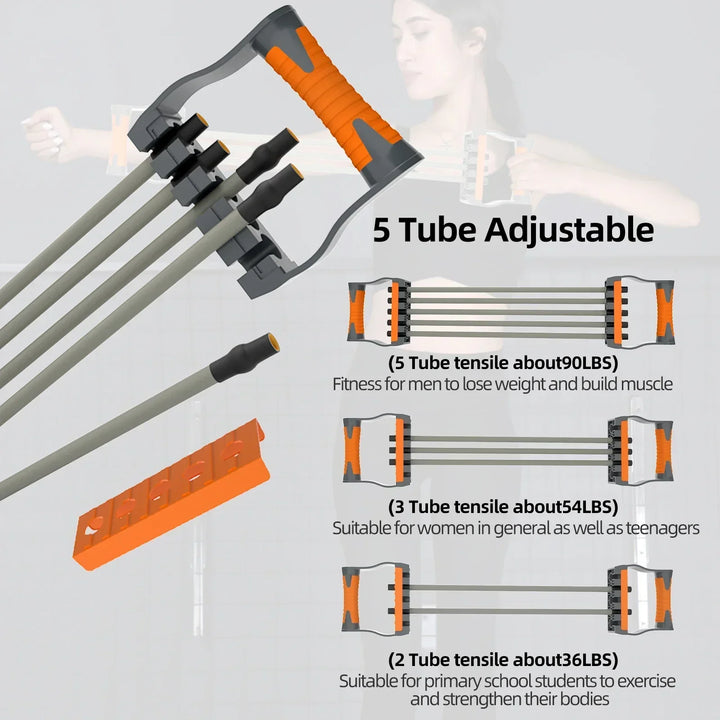 5 Ropes Adjustable Chest Expander-2