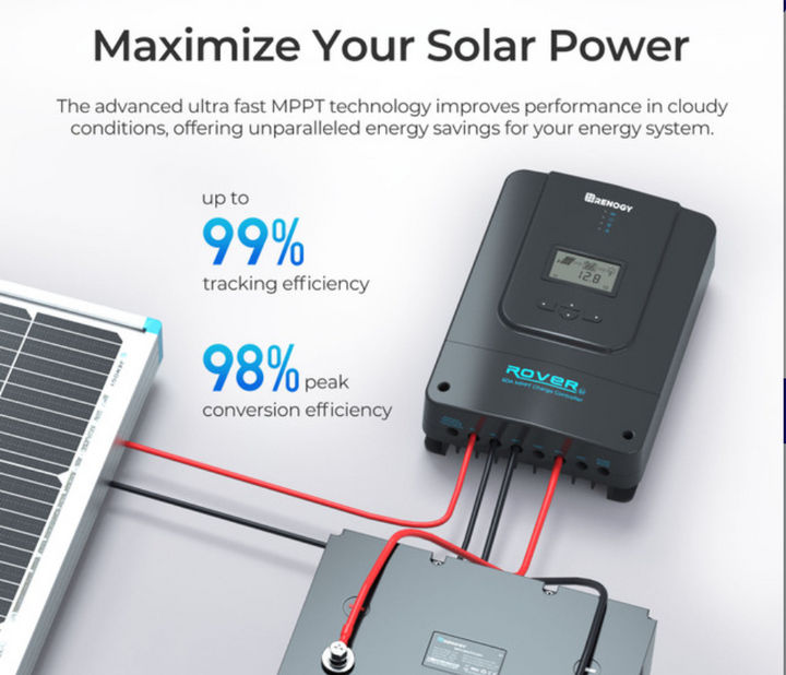 Rover 60Amp MPPT Solar Charge Controller 12V/24V/36V/48V-2