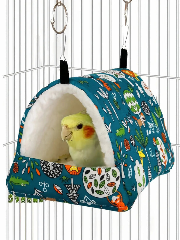 1pc, S/M/L/Xl Birdcage, Warm Bird'S Nest, Winter Bed, House Shed, Hanging Bed, Tent, Plush Hiding Room, Small Pet Parrot Dropshipman