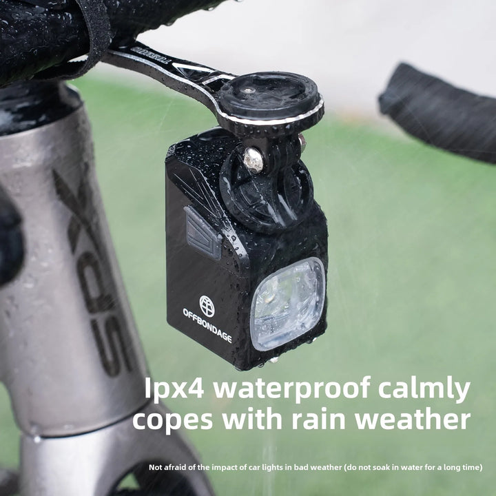 1000 Lumen USB Rechargeable Front Bike Light 5000mAh Set 2 Black-3