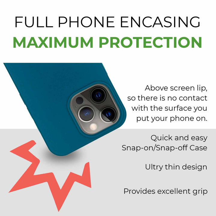 Biodegradable Phone Case - Deep Sea Blue-4