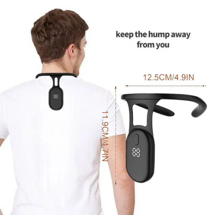 Smart Posture Corrector Back & Neck Hump Trainer Black-1