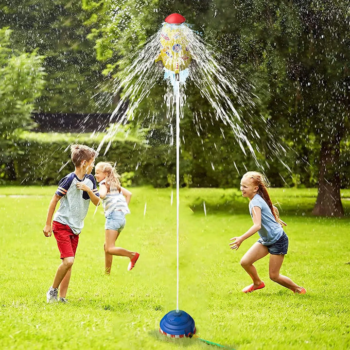 Space Jet Sprinkler Spinning Water Toy for Kids-2