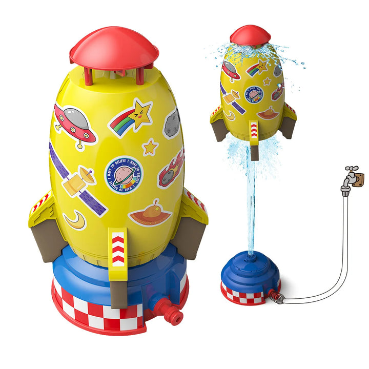 Space Jet Sprinkler Spinning Water Toy for Kids-0