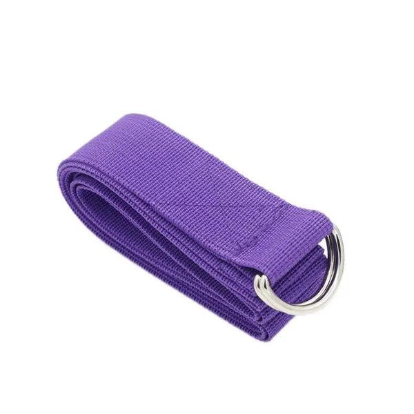 Yoga Strap with D-Ring Buckle Adjustable Cotton-0