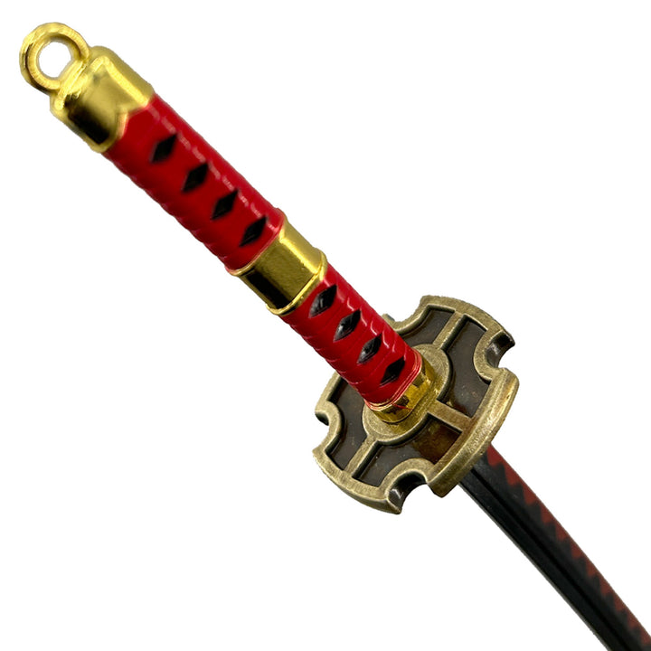 Spring Action Popup Mini Katana Keychain Zoro Sandai Kitetsu Edition-3