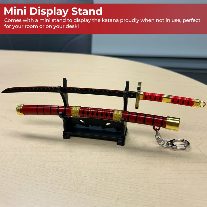 Spring Action Popup Mini Katana Keychain Zoro Sandai Kitetsu Edition-4