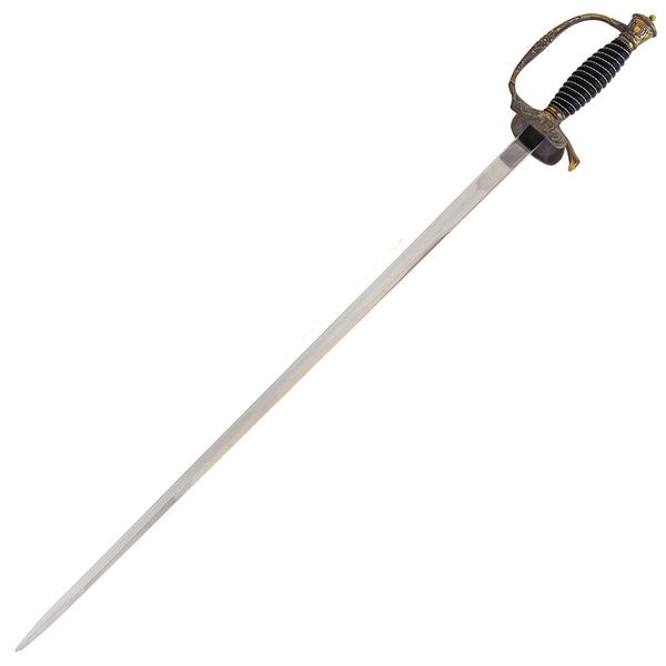 Templar Cross Saber with Decorative Brass Fittings-0
