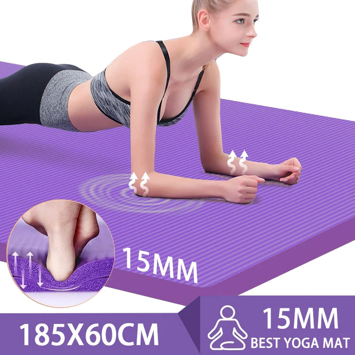 Thickened Anti-Slip Yoga Mat Exercise Pilates Foam Mat-1