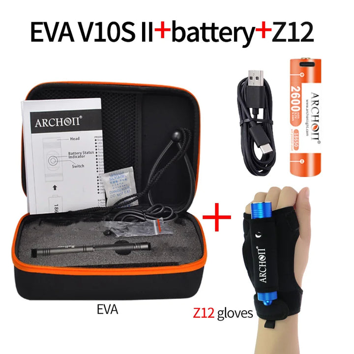 ARCHON V10S II CREE LED HD video photoraphy dive diving lights-14