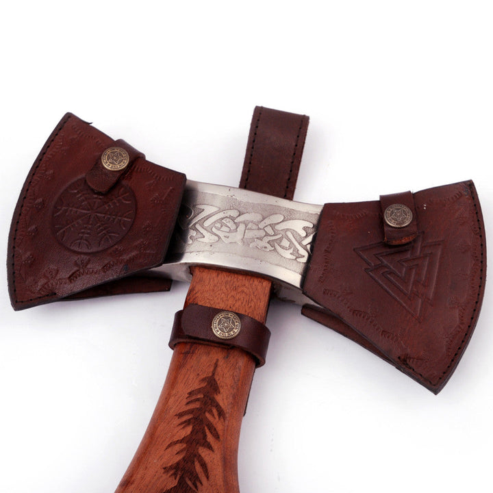 Viking Warrior Double-Headed Carbon Steel Outdoor Axe-4