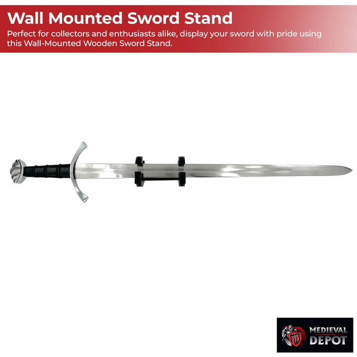 Wall-Mounted Wooden Sword Stand-3