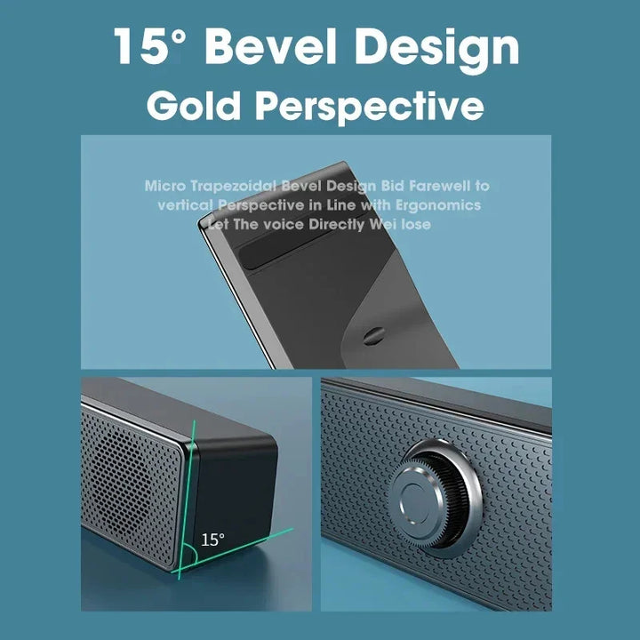 Wired Bluetooth Speaker USB Powered Soundbar-4