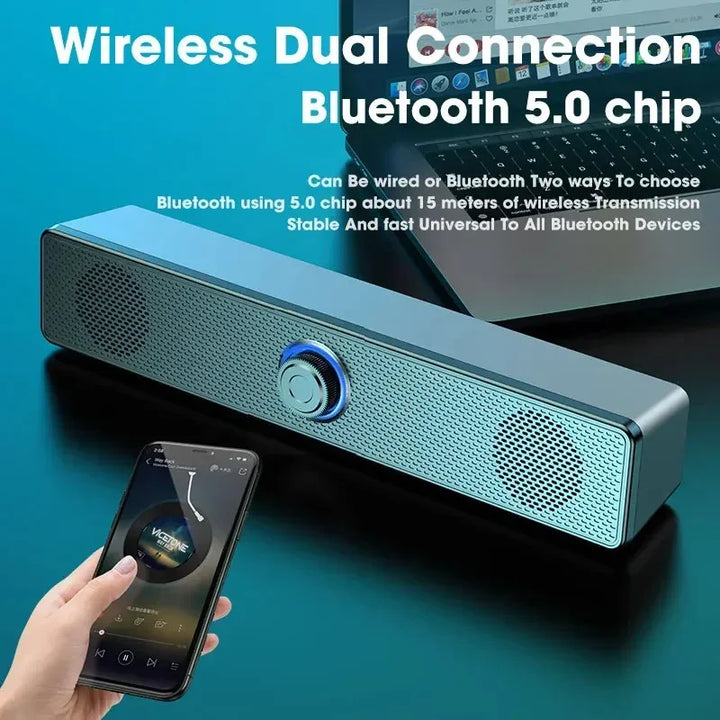 Wired Bluetooth Speaker USB Powered Soundbar-2