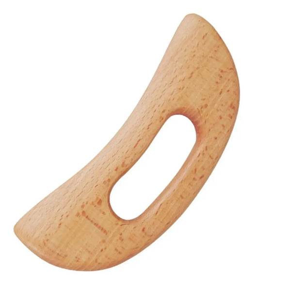 2pcs Wooden Gua Sha Scraping Massage Tool Beech Wood Natural-0