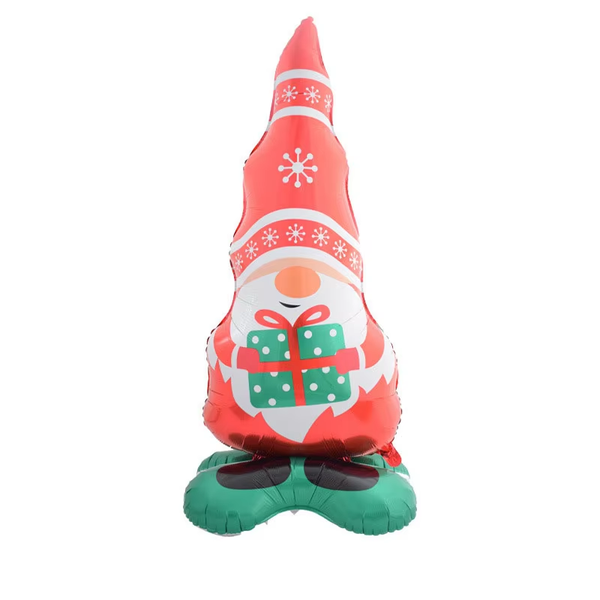 Christmas Gnome Standing Foil Balloon Decoration F07M1-62 Wizardi