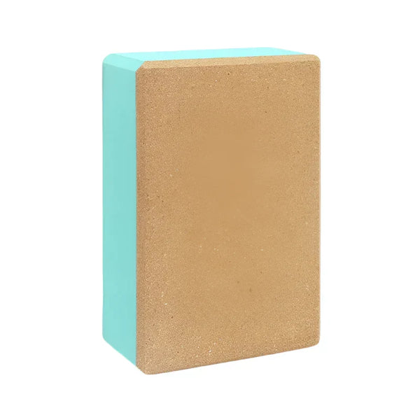 Yoga Block EVA and Cork Stretch Aid-0