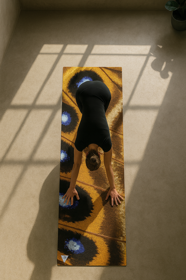 Butterfly Eco Yoga Mat – Artist Design, 6mm Cushion + Grip | Yune Yoga-0