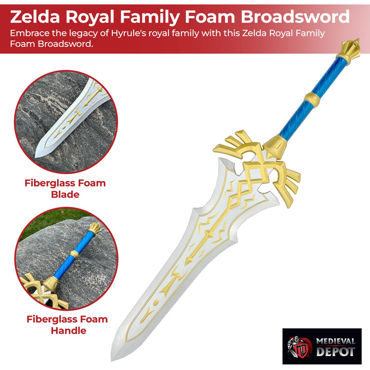 Zelda Royal Family Foam Broadsword-2