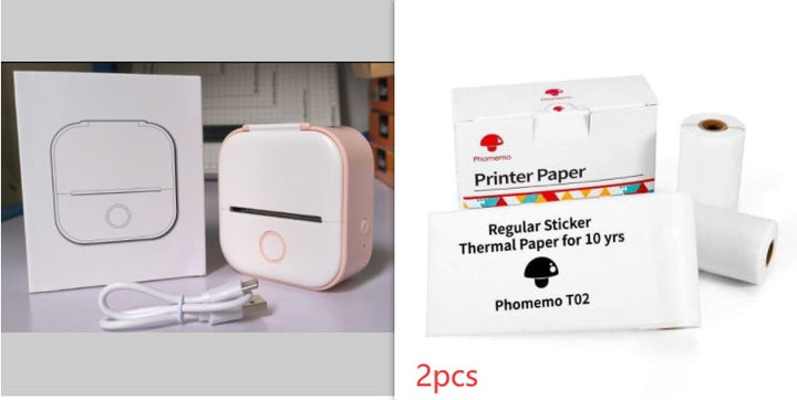 Portable Mini Thermal Label Printer Home Photo Printer Student Wrong Question Printer Bluetooth-compatible Mini Label Printer Price Tag My Store