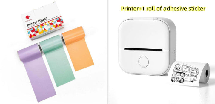 Portable Mini Thermal Label Printer Home Photo Printer Student Wrong Question Printer Bluetooth-compatible Mini Label Printer Price Tag My Store