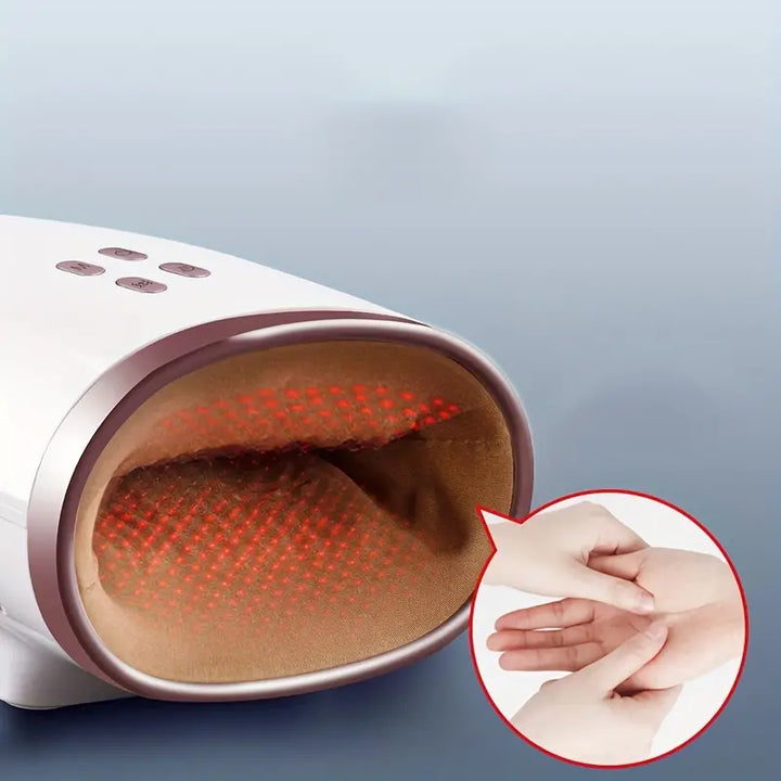 Heated Hand Massager - Soothing Heat Therapy (White)-1