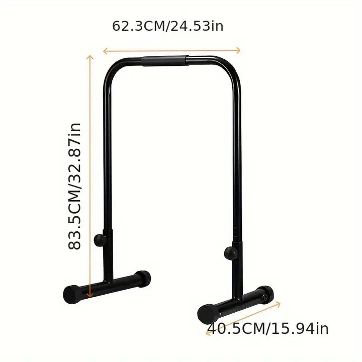 Adjustable Heavy Duty Dip Parallel Bars, Pull-Up Bars - Universal Use (Black)-4