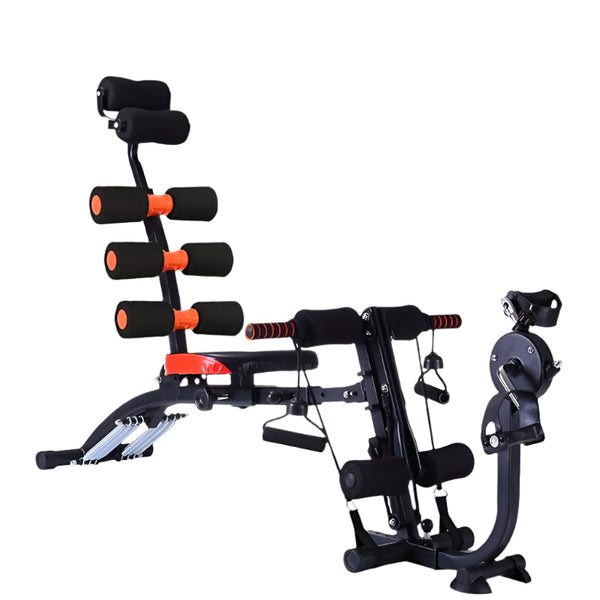 6-in-1 Home Gym Ab Crunch Leg Bench-0