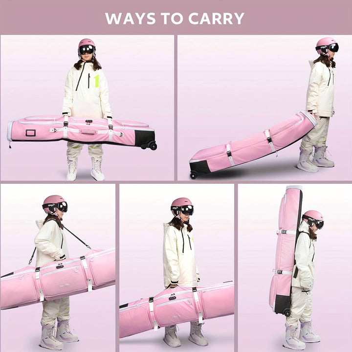 Snowboard Bag with Wheels and TSA Lock-1