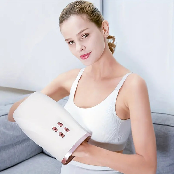 Heated Hand Massager - Soothing Heat Therapy (White)-4