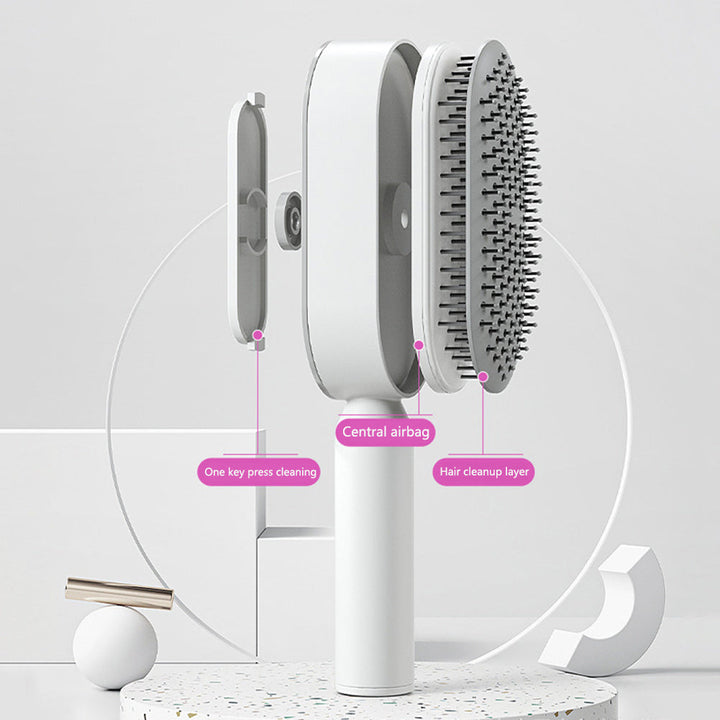 Self Cleaning Hair Brush For Women One-key Cleaning Hair Loss Airbag Massage Scalp Comb Anti-Static Hairbrush My Store