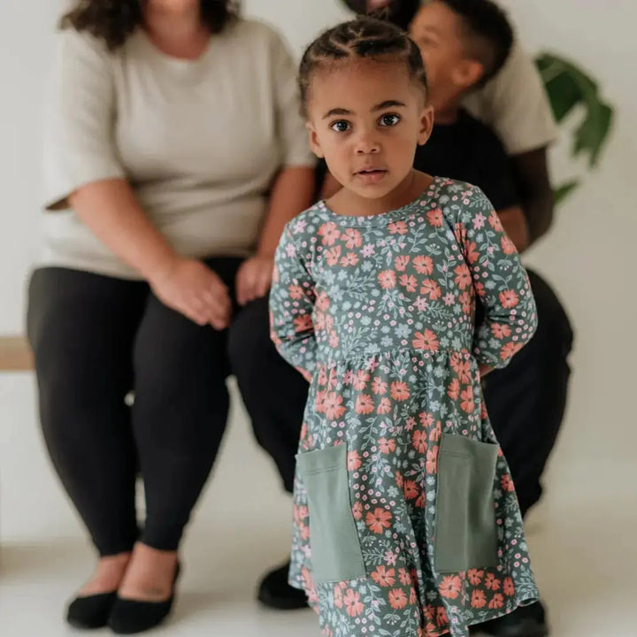 Baby/Kids Bamboo Clementine Dress — Last Call-3